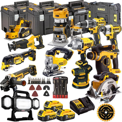 DCKT4T13B4A 18V 3 x 5.0Ah Batteries XR Li-Ion 13 Piece Toughsystem Kit with Accessories Set