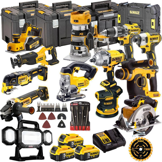 DCKT4T13B4A 18V 3 x 5.0Ah Batteries XR Li-Ion 13 Piece Toughsystem Kit with Accessories Set