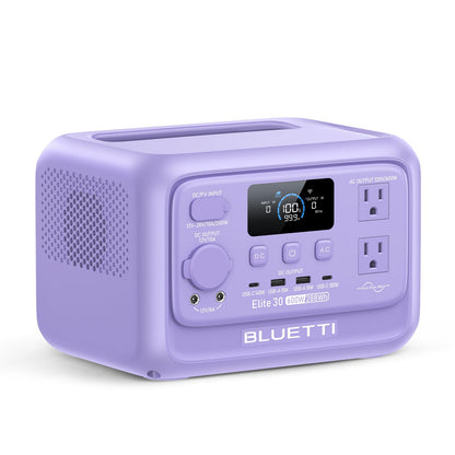 Elite 30 V2 Portable Power Station 288Wh 600W LFP Solar Generator