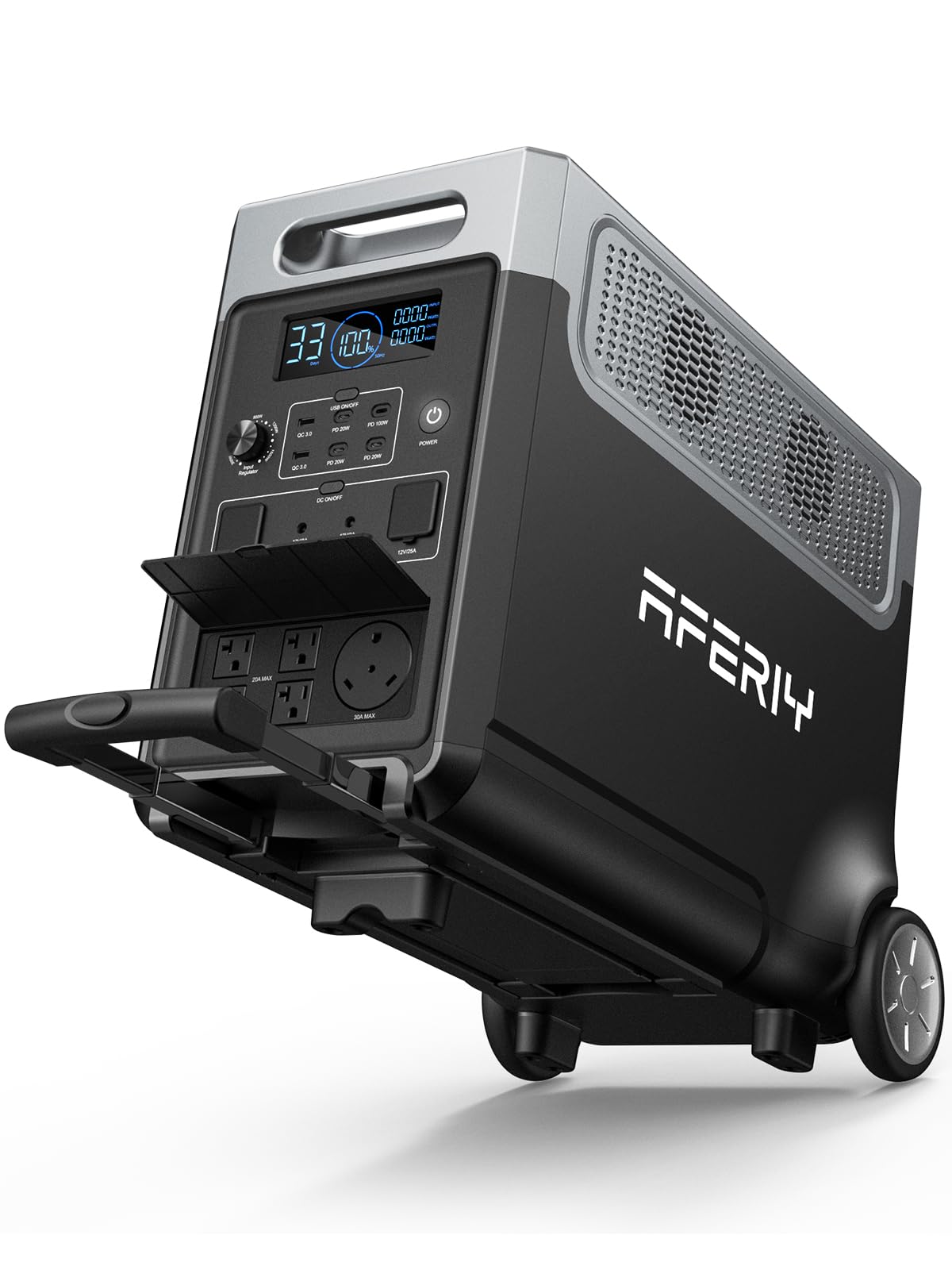 3840Wh Portable Power Station,Expandable Solar Generator to 11520Wh