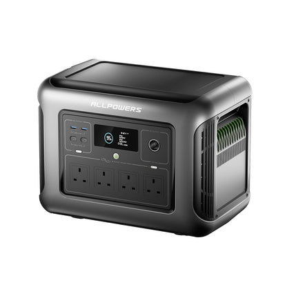 1056WH 1600W Portable Power Station - LiFePO4 Battery Solar Generator for Home Backup & Camping