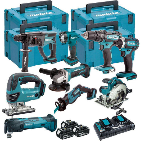 18V 9 Piece Power Tool Kit with 3 x 5.0Ah Battery & Charger T4TKIT-16454