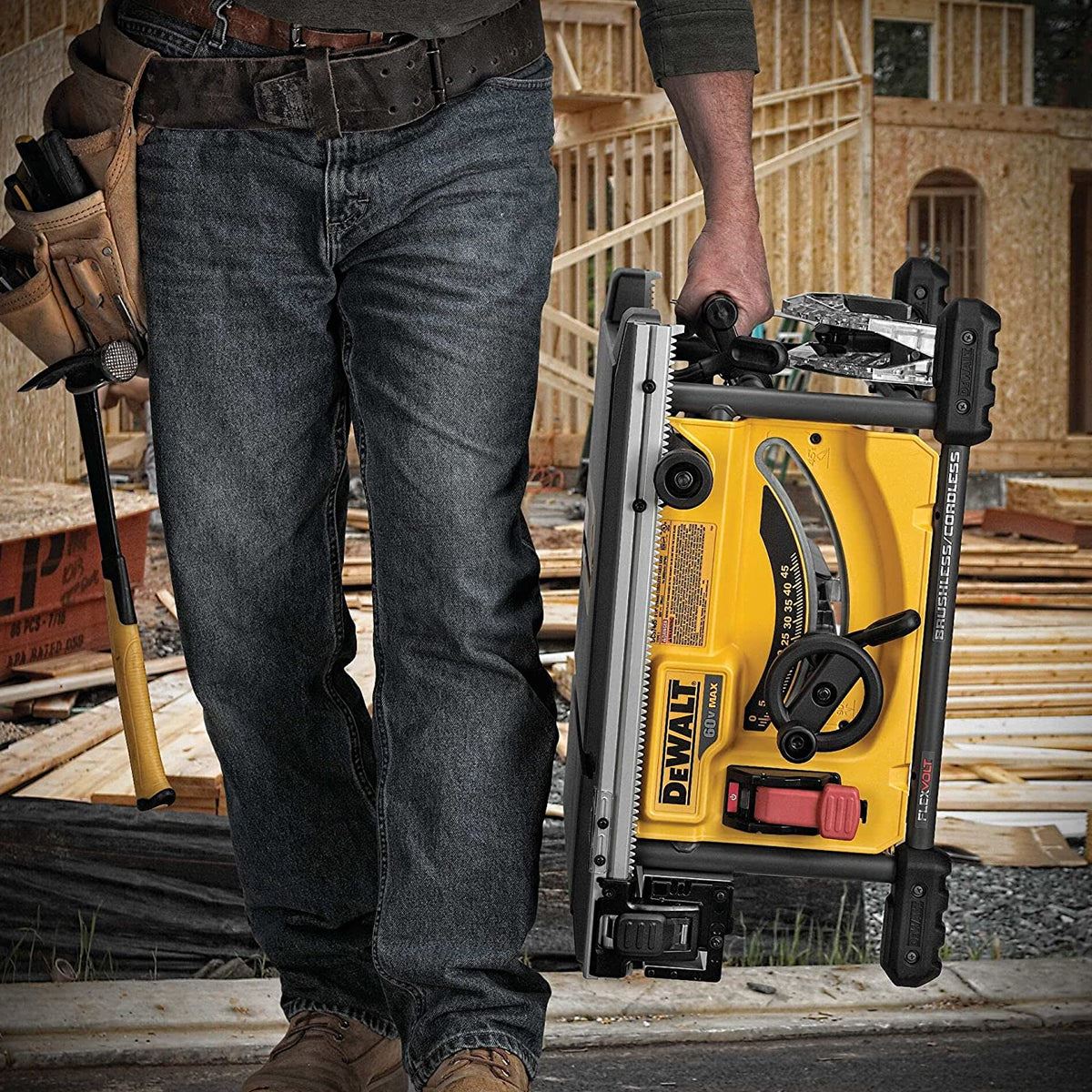 DCS7485T2 54V Flexvolt Brushless 210mm Table Saw with 2 x 6.0Ah Batteries & Charger