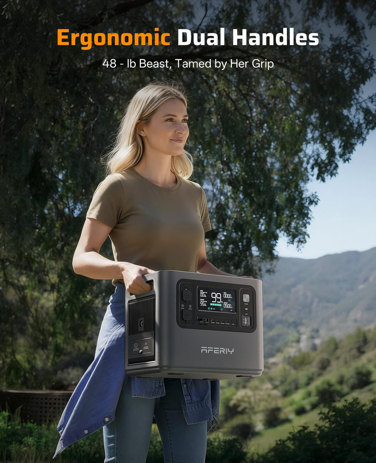 P210 Solar Generator 2048Wh Portable Power Station 2400W