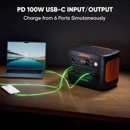 1070WH 1500W Portable Power Station - LiFePO4 Battery for Home Backup & Camping