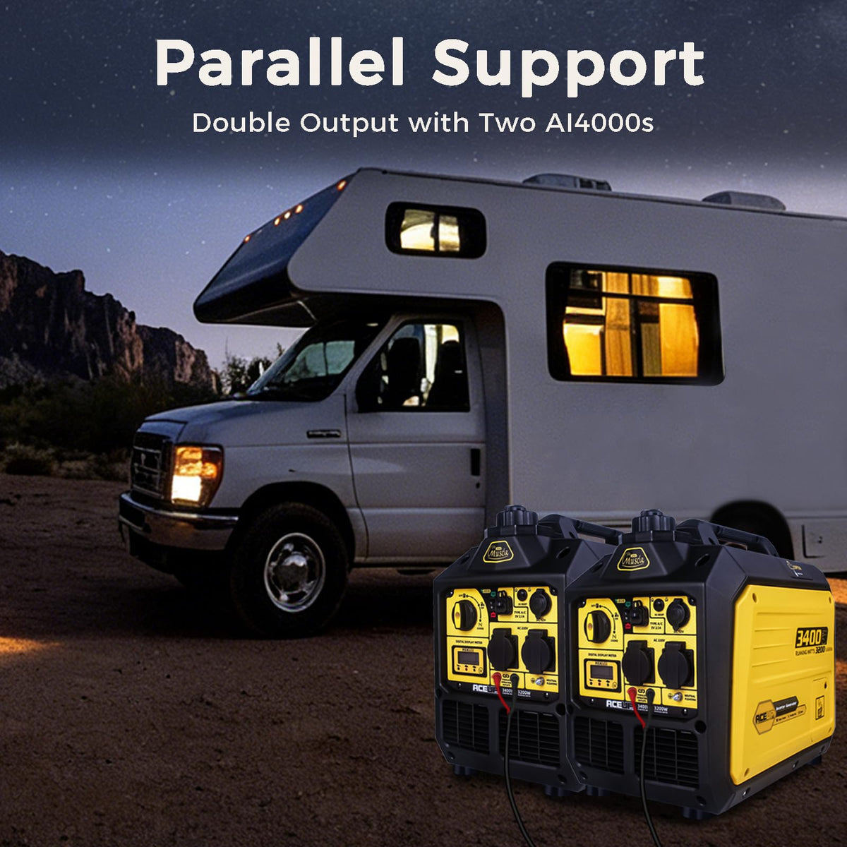 3400 W Portable Power Station for Home Backup & Camping