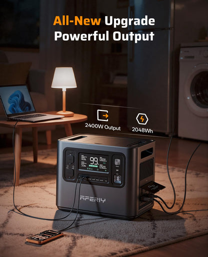 P210 Solar Generator 2048Wh Portable Power Station 2400W