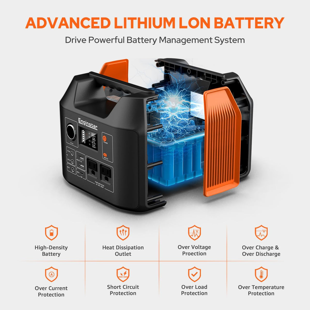 Portable Power Station 300W 296Wh Solar Generator