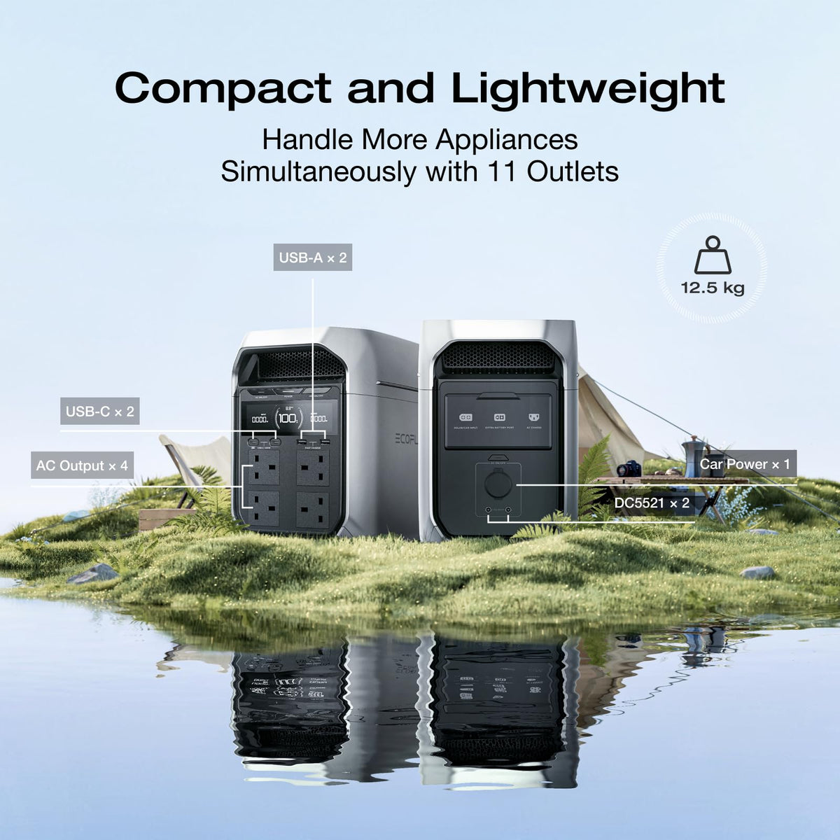 1024WH 1024W Portable Power Station - LiFePO4 Battery Solar Generator for Home Backup