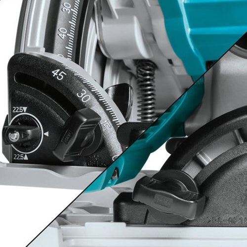 DSP601ZJU 36V Brushless AWS Plunge Saw Body Only with 2 x Guide Rail, Connector, Blade & Clamp Set