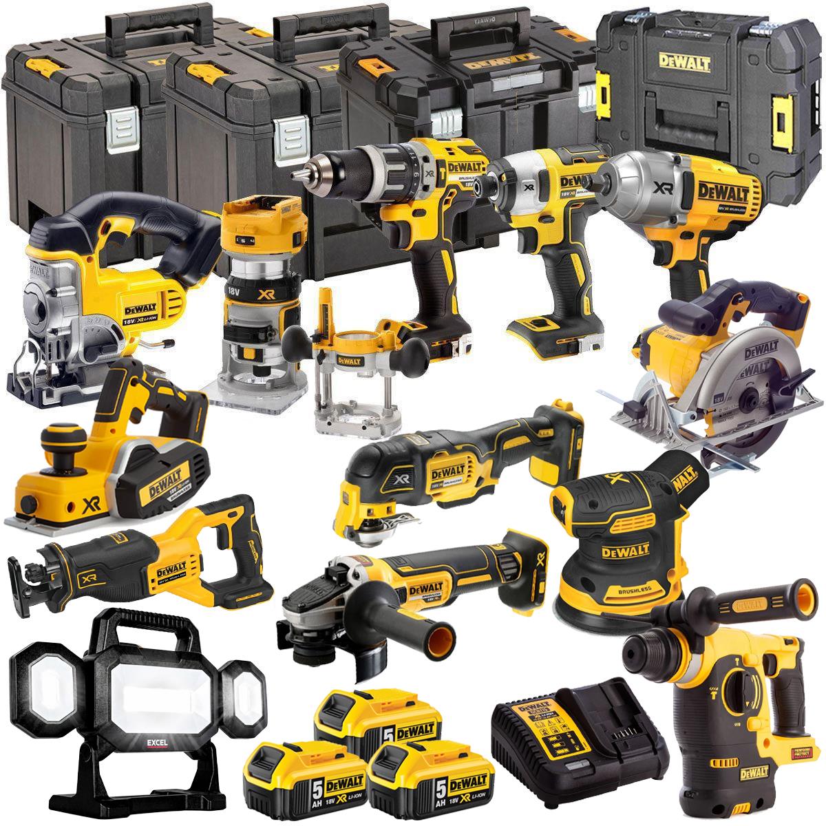 18V 13 Piece Power Tool Kit with 3 x 5.0Ah Batteries T4TKIT-487