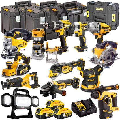 18V 13 Piece Power Tool Kit with 3 x 5.0Ah Batteries T4TKIT-487