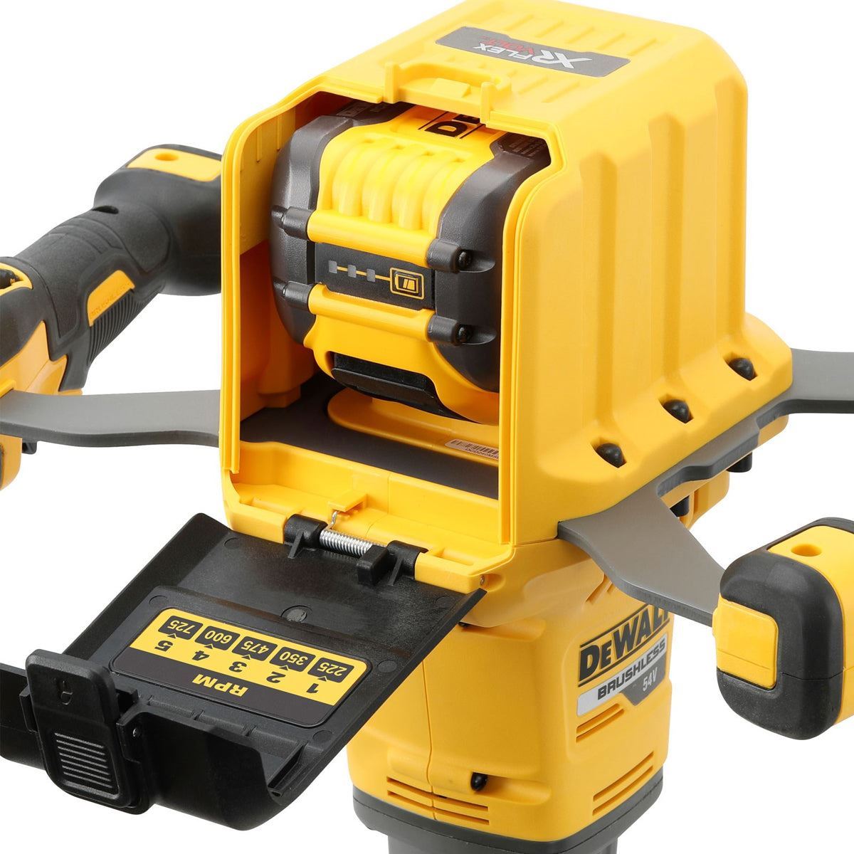 DCD240X2 54V Flexvolt Brushless Paddle Mixer with 2 x 9.0Ah Batteries Charger & Heavy-Duty Kit Bag