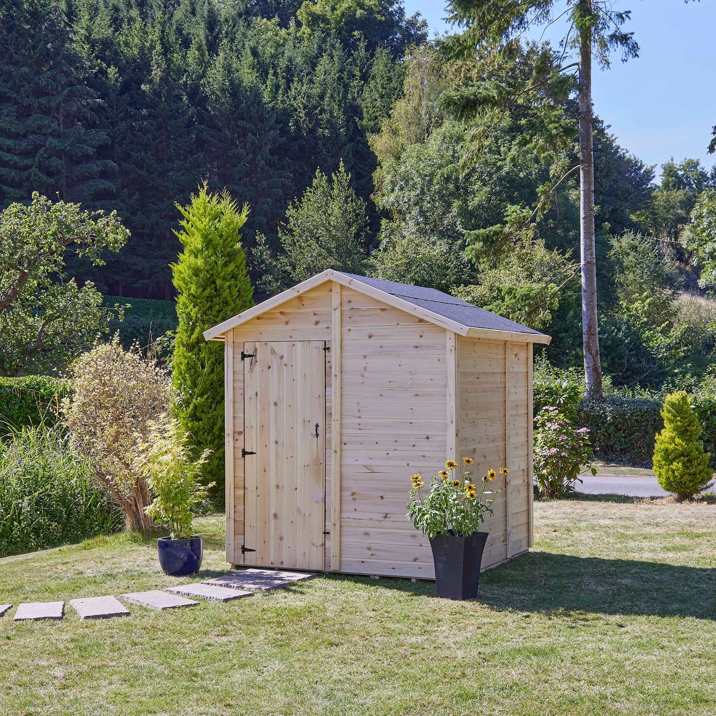 Calinza 6ft x 6ft Garden Shed Apex Roof No Windows