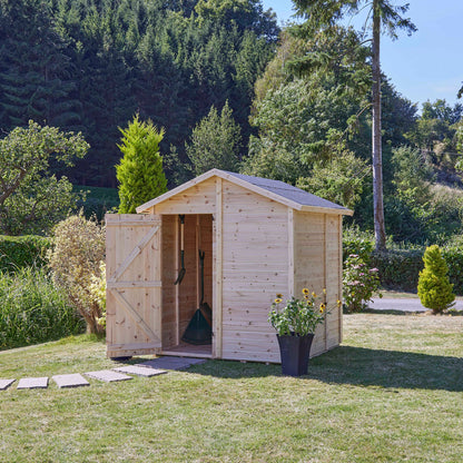 Calinza 6ft x 6ft Garden Shed Apex Roof No Windows