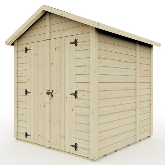 Calinza 6ft x 6ft Security Shed Apex Roof