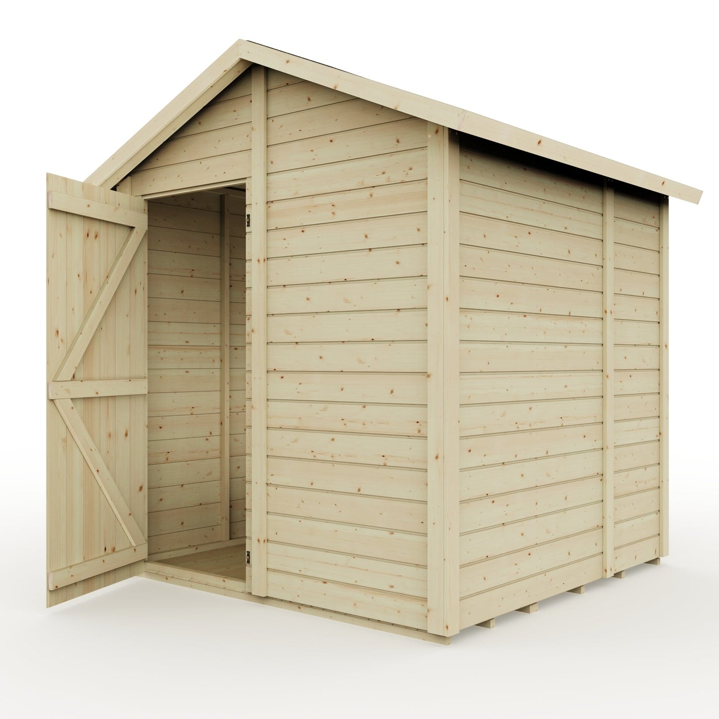Calinza 6ft x 6ft Garden Shed Apex Roof No Windows