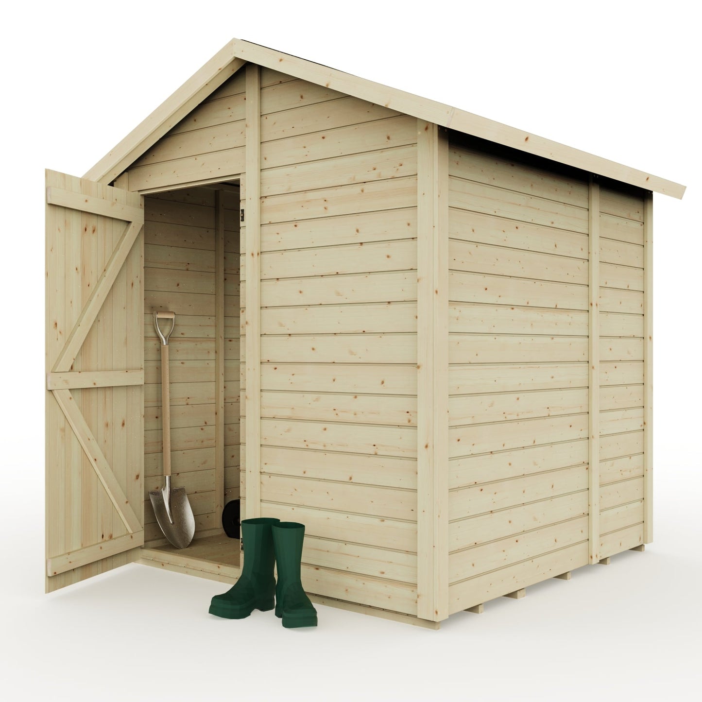 Calinza 6ft x 6ft Garden Shed Apex Roof No Windows