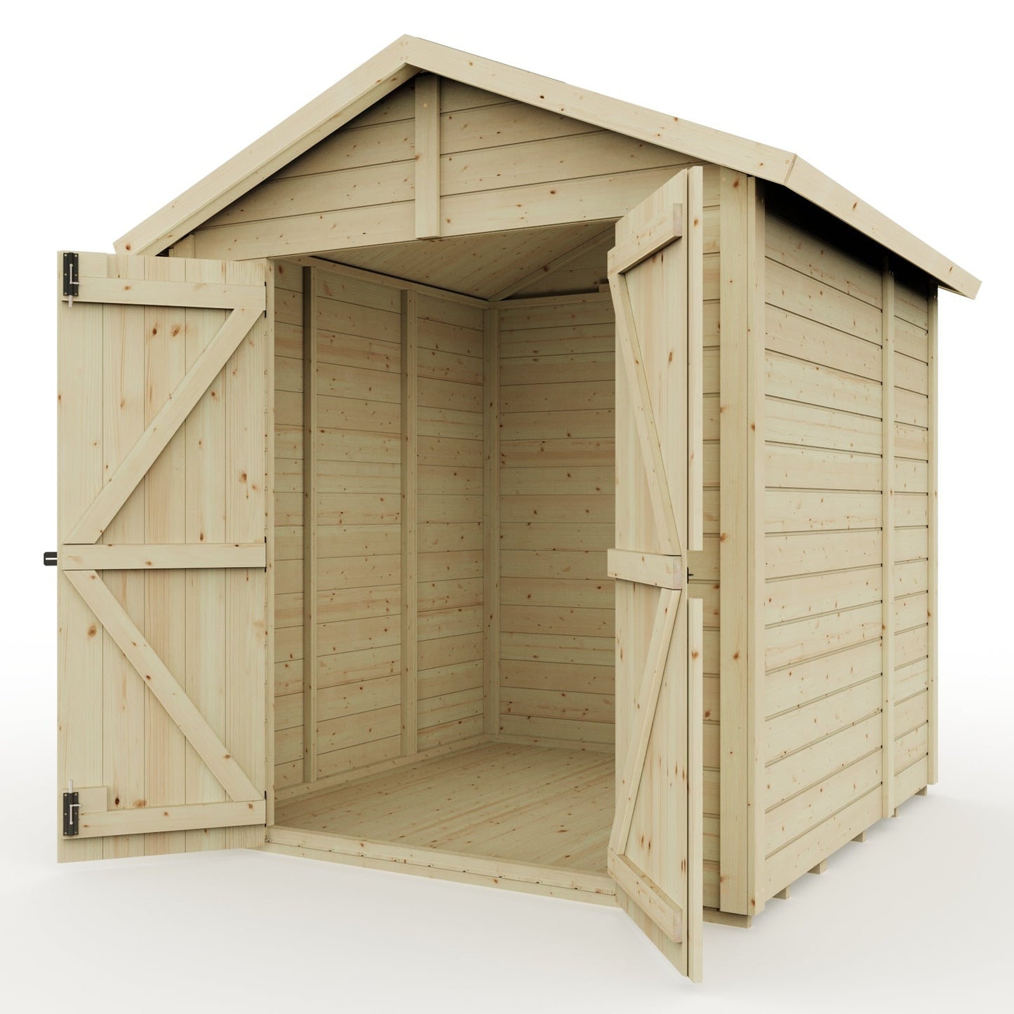 Calinza 6ft x 6ft Security Shed Apex Roof