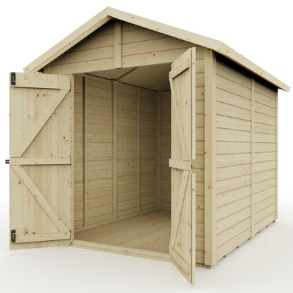 Calinza 8ft x 6ft Security Shed Apex Roof