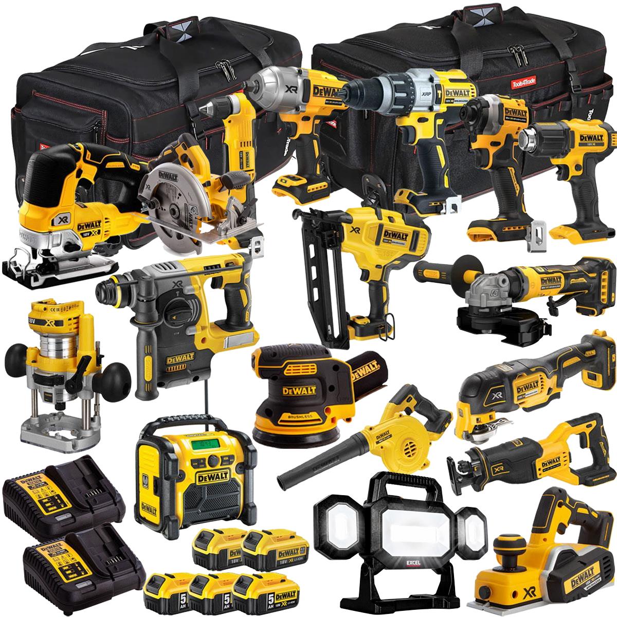 18V 18 Piece Combo Kit with 5 x Batteries & Charger T4TKIT-1127