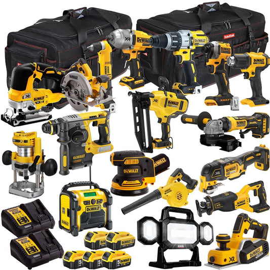 18V 18 Piece Combo Kit with 5 x Batteries & Charger T4TKIT-1127