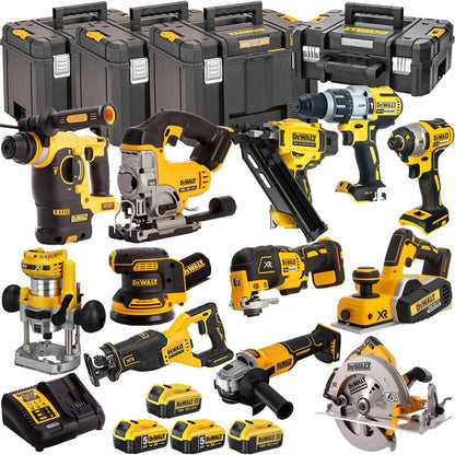 18V 12 Piece Combo Kit with 4 x Batteries & Charger T4TKIT-1331