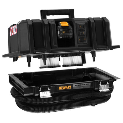 DCV586MT2 54V Flexvolt Brushless M-Class Dust Extractor with 2 x 6.0Ah Batteries & Charger