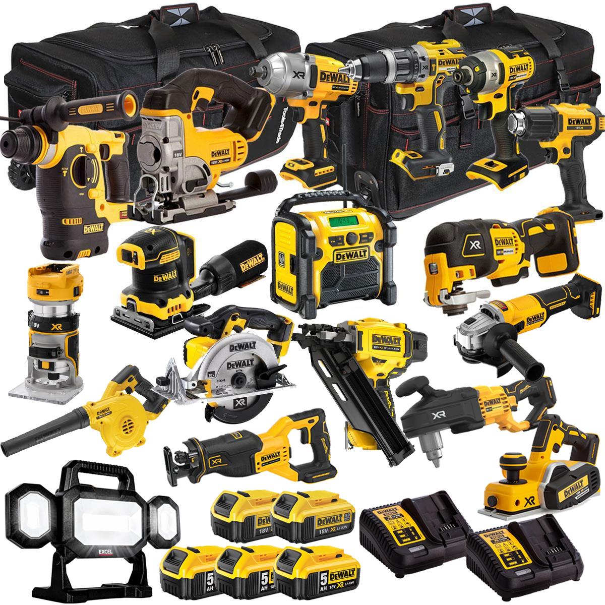 18V 18 Piece Combo Kit with 5 x Batteries & Charger T4TKIT-1311