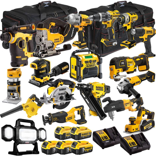 18V 18 Piece Combo Kit with 5 x Batteries & Charger T4TKIT-1311