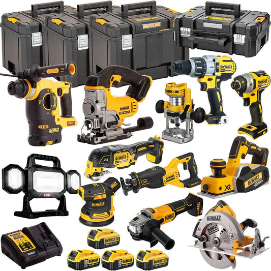 18V 12 Piece Combo Kit with 4 x Batteries & Charger T4TKIT-1333