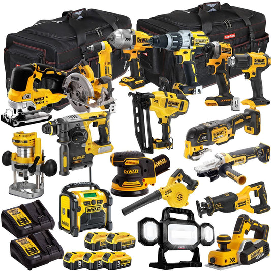 18V 18 Piece Combo Kit with 5 x Batteries & Charger T4TKIT-1307